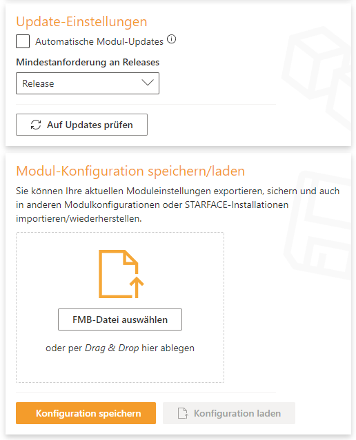UI / Konfiguration