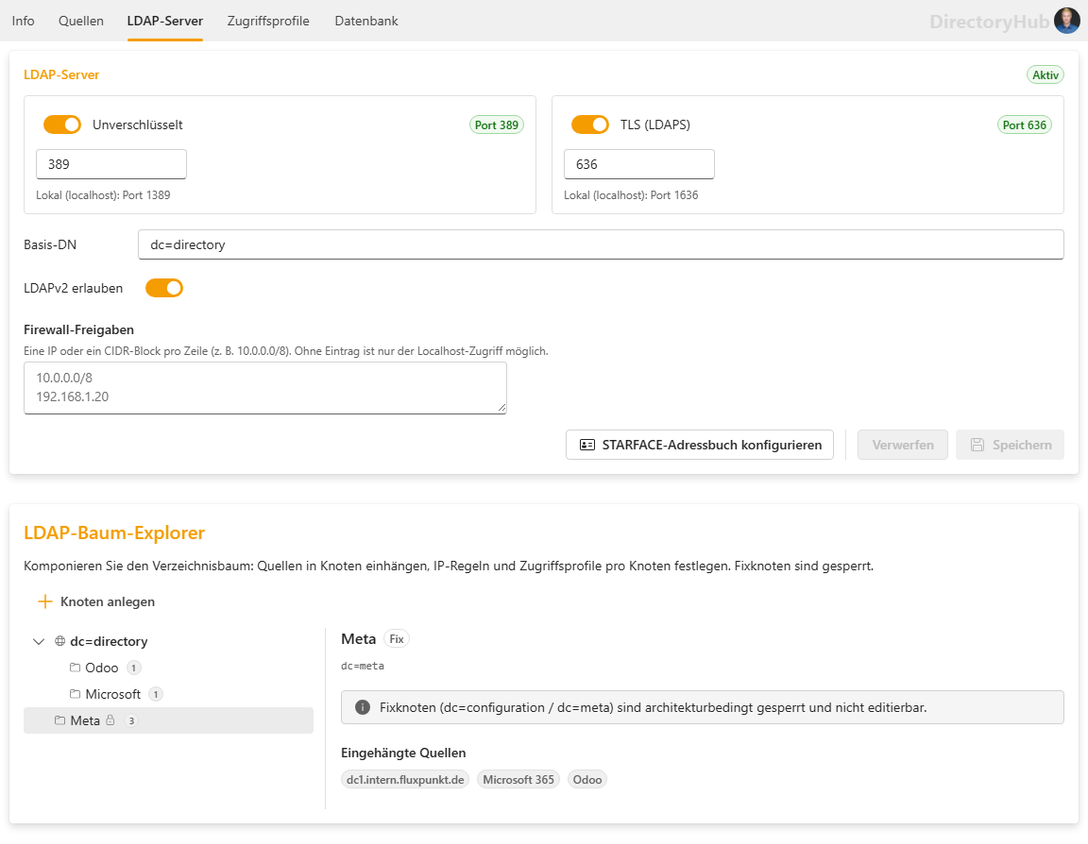 LDAP-Server-Konfiguration