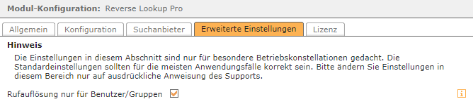 UI / Konfiguration