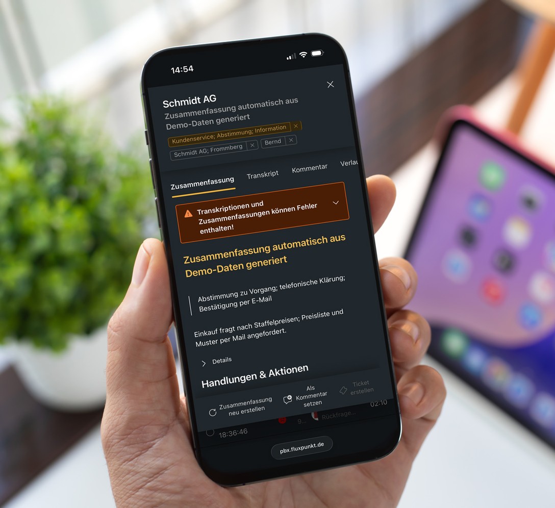 PowerDesk on iPhone