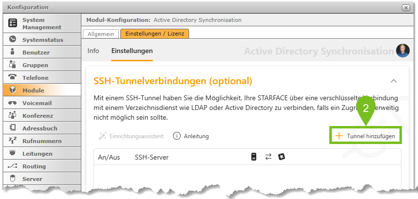 Leitungskonfiguration