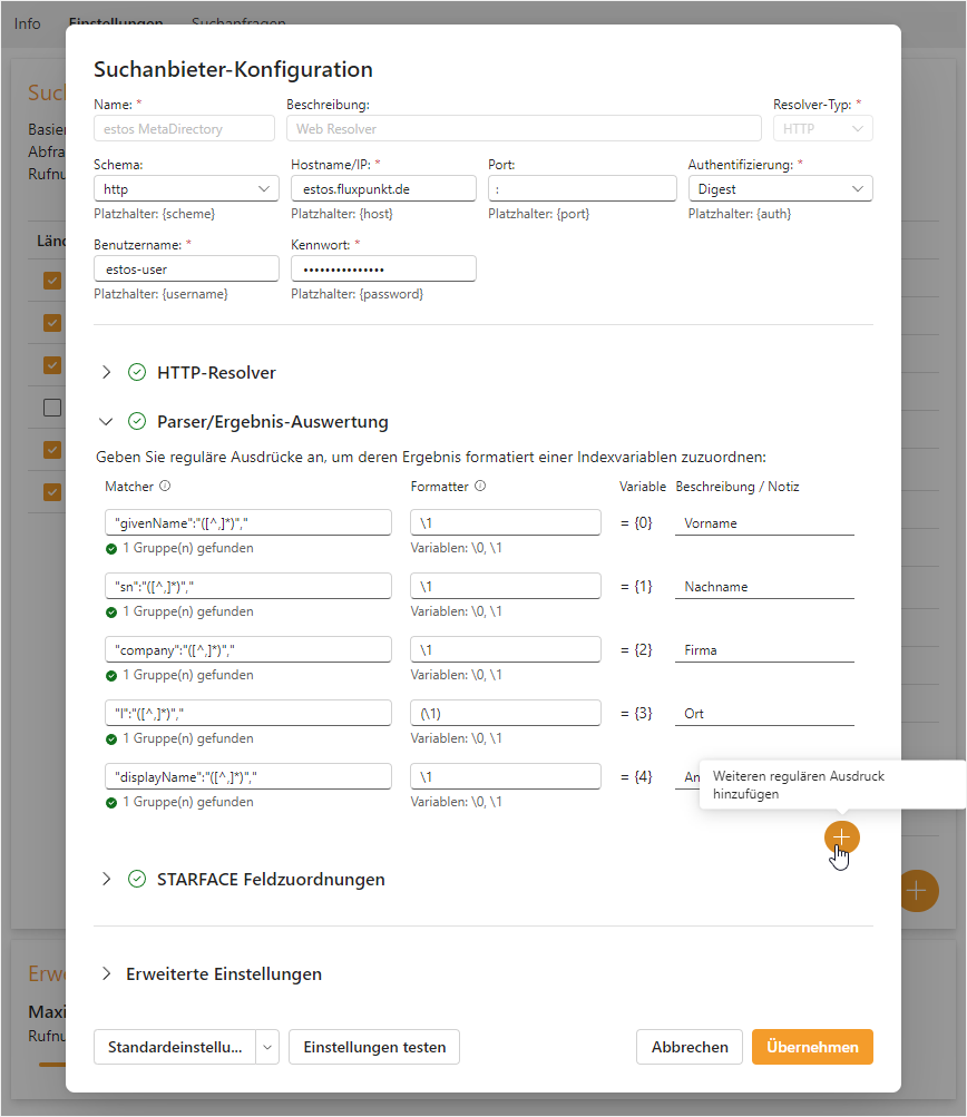 UI / Konfiguration